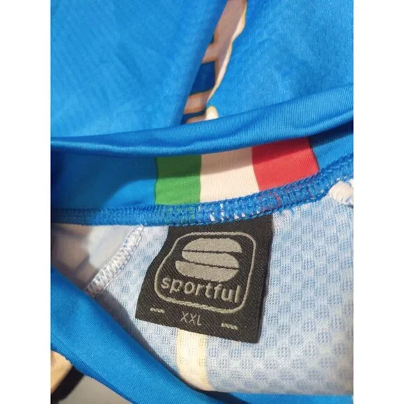 Sportful Italy Cycling jersey Mens XXL Italia Skoda 1/4 Zip - Picture 4 of 4